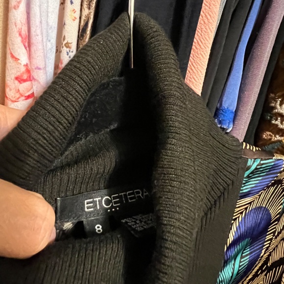 Etcetera silk Turtle Neck Blouse top Size 8 - Picture 6 of 6